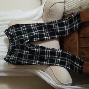 Sz Plaid Cotton Pixie Pants